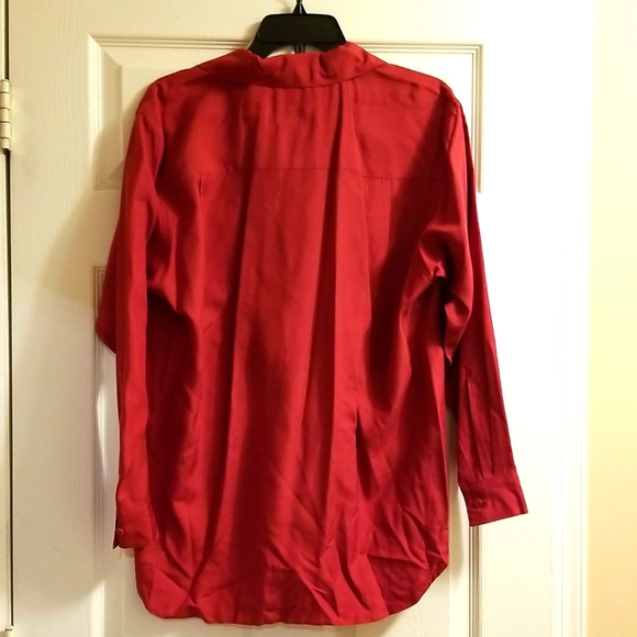 Woman's  Fashion Silk Blouse - Picture 3 of 7